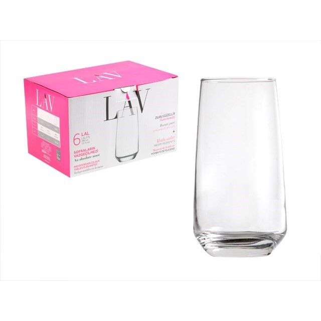 Set of LAV Lal cocktail glasses, 480 ml, 6 pcs