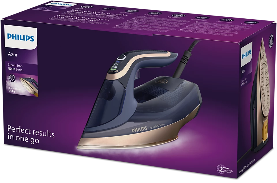 Steam iron Philips Series 8000 Azur DST8050/20, 3000W 