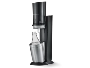 Пакет машина за газирани напитки SodaStream Terra Crystal 3 0, 3 бутилки и бутилка CO2, Черен