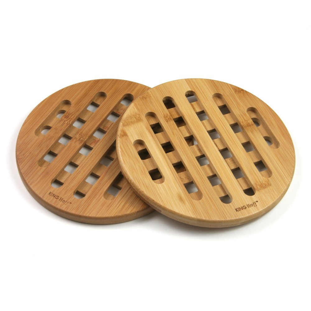 Set of holders for hot dishes KingHoff 1215, Bamboo