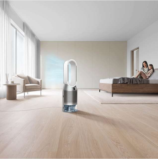 Пречиствател за въздух Dyson Humidify+Cool Autoreact PH3A, HEPA филтър ,Функция вентилатор, Сребрист