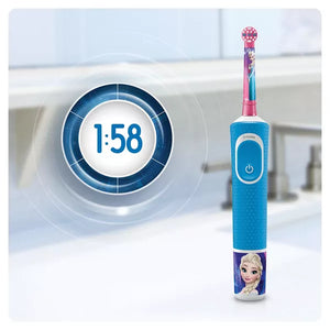 Детска електрическа четка за зъби Oral-B Kids Frozen 241317, Син