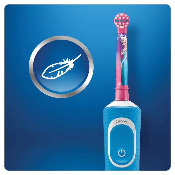 Детска електрическа четка за зъби Oral-B Kids Frozen 241317, Син